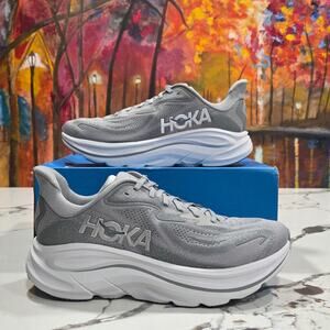 Hoka W Clifton 10 Stellar Grey Galactic Women's Size 10.5 D Wide 1162050 SRYG